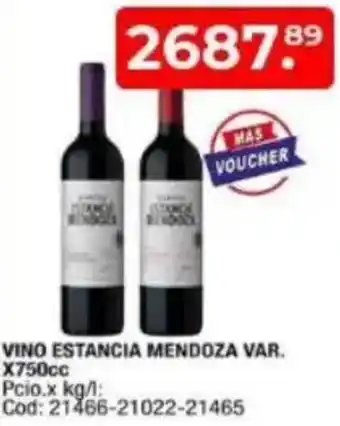 Maxiconsumo Estancia vino mendoza var. oferta