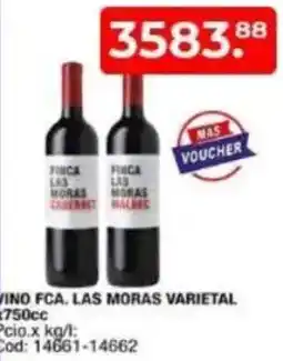 Maxiconsumo Fca. las moras vino varietal oferta