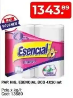 Maxiconsumo Esencial pap. hig. bco oferta