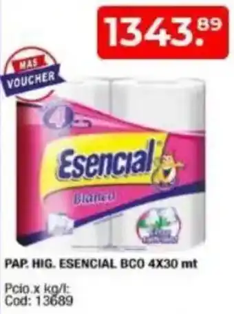 Maxiconsumo Esencial pap. hig. bco oferta