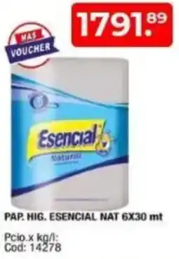 Maxiconsumo Esencial pap. hig. nat oferta