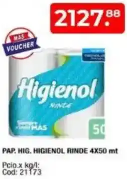 Maxiconsumo Higienol pap. hig. rinde oferta