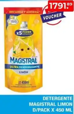 Maxiconsumo Magistral detergente limon d/pack oferta