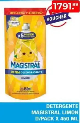 Maxiconsumo Magistral detergente limon d/pack oferta