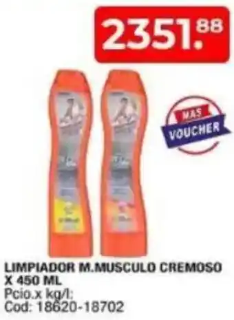 Maxiconsumo M.musculo limpiador cremoso oferta