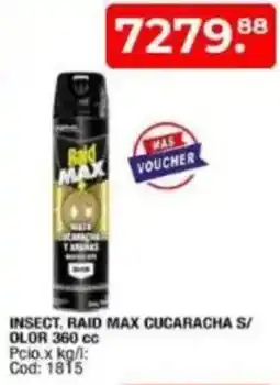 Maxiconsumo Raid max insect. cucaracha s/ olor oferta