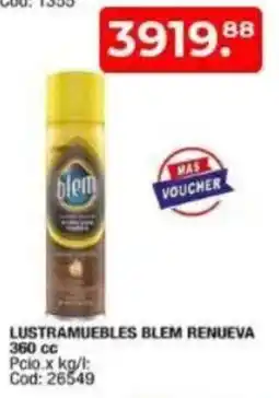 Maxiconsumo Blem lustramuebles renueva oferta