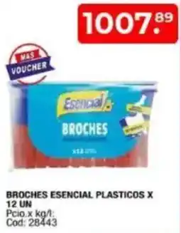 Maxiconsumo Esencial broches plasticos oferta