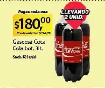 Coca Cola Gaseosa bot. 3lt.