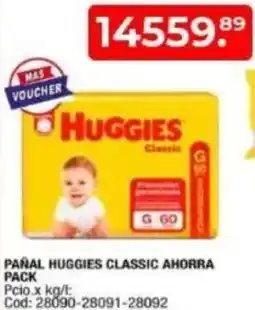 Maxiconsumo Huggies pañal classic ahorra pack oferta