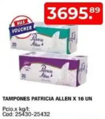 Maxiconsumo Patricia allen tampones oferta