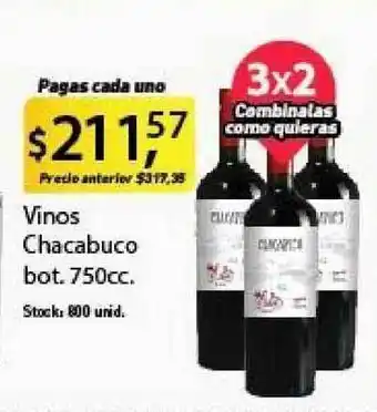 Supermercados Damesco Chacabuco Vinos bot. 750cc oferta