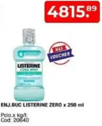 Maxiconsumo Listerine enj.buc zero oferta