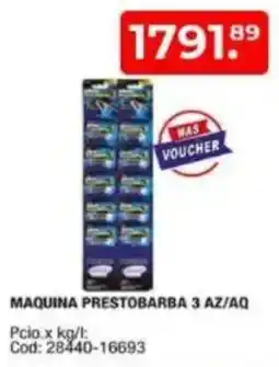 Maxiconsumo Maquina prestobarba 3 az/aq oferta