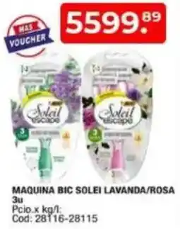 Maxiconsumo Maquina bic solei lavanda/rosa oferta