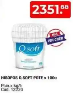 Maxiconsumo Q soft hisopos pote oferta