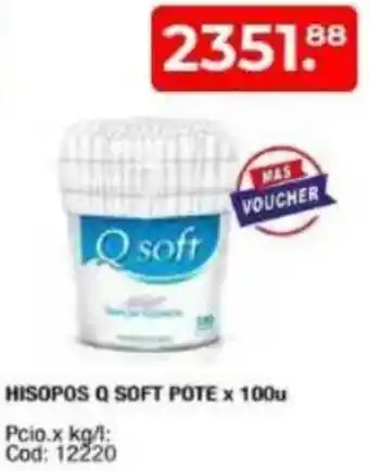 Maxiconsumo Q soft hisopos pote oferta