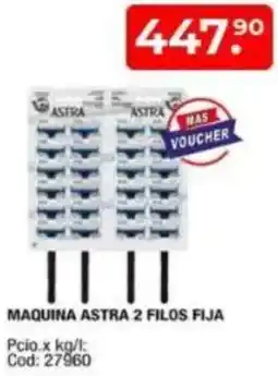 Maxiconsumo Maquina astra 2 filos fija oferta