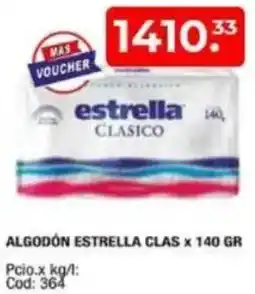 Maxiconsumo Estrella clas algodón oferta