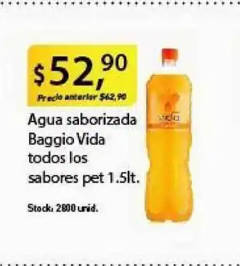 Supermercados Damesco Baggio Vida Agua Saborizada Todos Los Sabores pet 1.5lt oferta