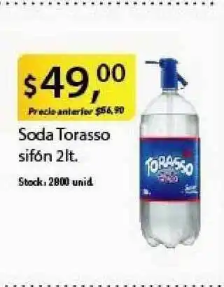 Supermercados Damesco Torasso Sifón Soda 2lt. oferta