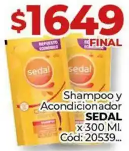 Diarco Sedal shampoo y acondicionador oferta