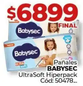 Diarco Babysec pañales ultrasoft hiperpack oferta