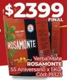 Diarco Rosamonte yerba mate oferta