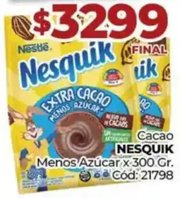 Diarco Nesquik cacao menos azúcar oferta