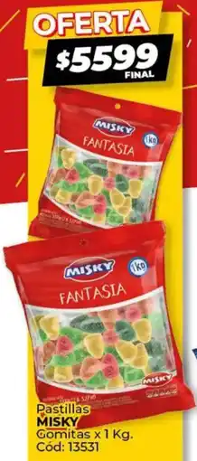 Diarco Misky pastillas gomitas oferta