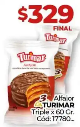 Diarco Turimar alfajor triple oferta