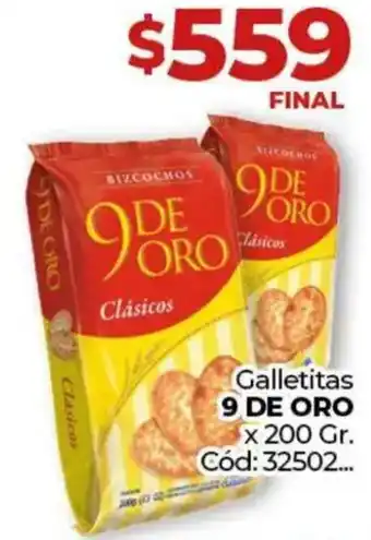 Diarco 9 de oro galletitas oferta