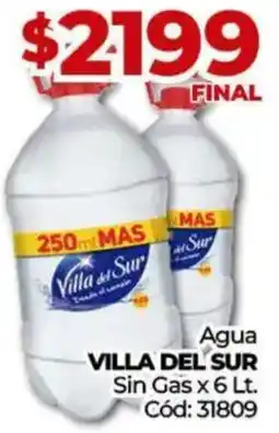 Diarco Villa del sur agua sin gas oferta