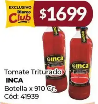 Diarco Inca tomate triturado botella oferta