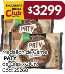 Diarco Paty medallón de carne de casa oferta