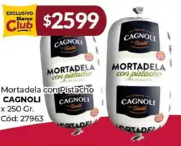 Diarco Cagnoli mortadela con pistacho oferta