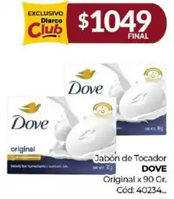 Diarco Dove jabón de tocador original oferta