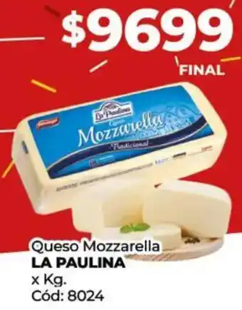 Diarco La paulina queso mozzarella oferta