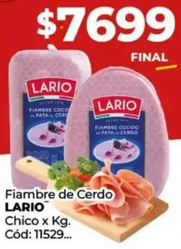 Diarco Lario fiambre de cerdo chico oferta