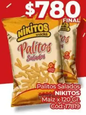 Diarco Nikitos palitos salados maiz oferta