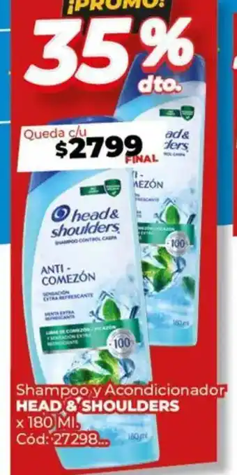 Diarco Head & shoulders shampoo y acondicionador oferta