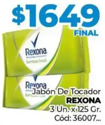 Diarco Rexona jabón de tocador oferta