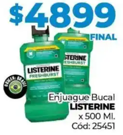 Diarco Listerine enjuague bucal oferta