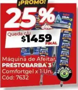 Diarco Prestobarba 3 máquina de afeitar comfortgel oferta