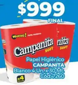 Diarco Campanita papel higiénico blanco oferta