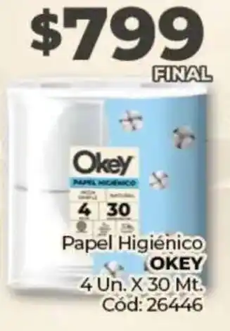 Diarco Okey papel higiénico oferta