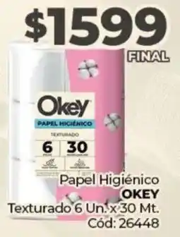 Diarco Okey papel higiénico texturado oferta