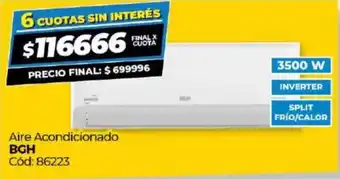 Diarco BGH aire acondicionado oferta