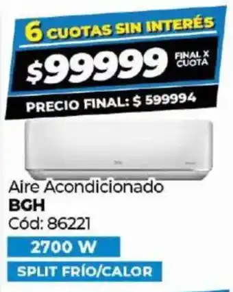 Diarco BGH aire acondicionado oferta