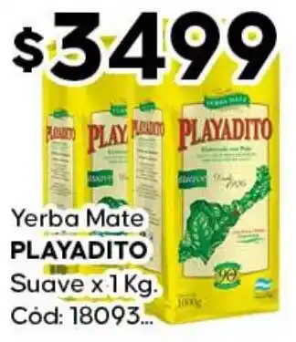 Diarco Playadito yerba mate suave oferta